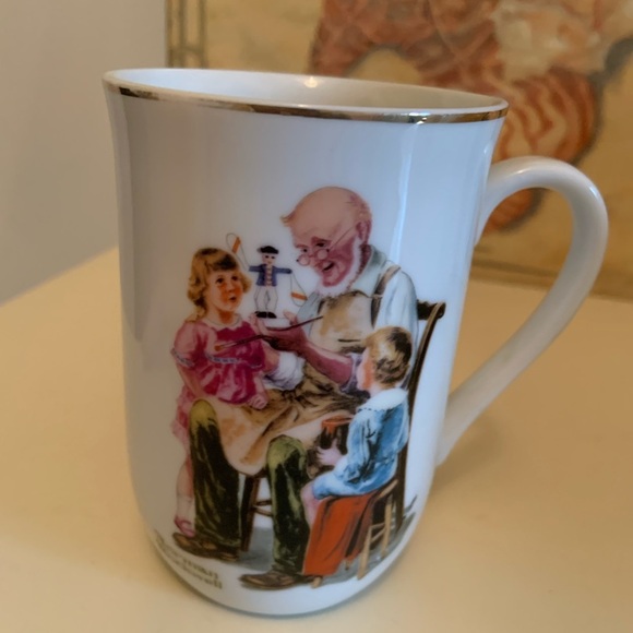 Vintage Norman Rockwell Set of 6 1982 Gold Trim Museum Collectible - Picture 8 of 15